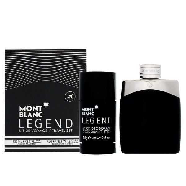  Montblanc Legend Travel Set- Kit de Voyage 2pcs ( EDT 100ml & Lăn khử mùi 75g ) 