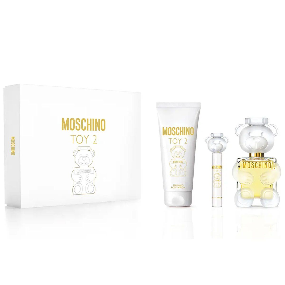 Set Nước Hoa Nữ Moschino Toy 2 EDP (100ml + Body Lotion 200ml + Mini 10ml)