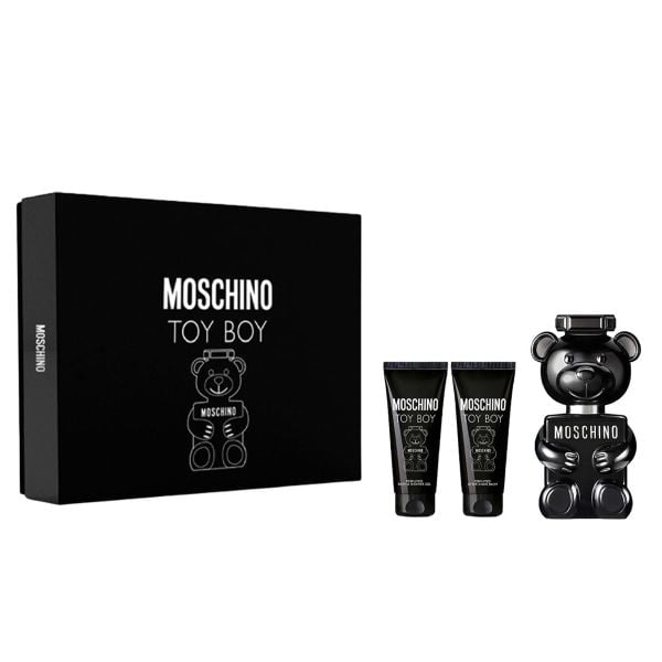 Gift Set Moschino Toy Boy 3pcs ( EDP 50ml & After Shave Balm 50ml & Shower Gel 50ml )