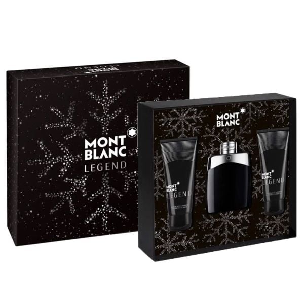  Gift Set Montblanc Legend EDT 3pcs Men ( EDT 100ml + AS 100ml + SG 100ml) 