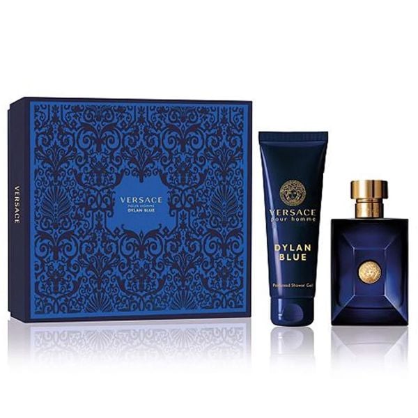  Gift Set Versace Pour Homme Dylan Blue 2pcs ( EDT 100ml & Sữa tắm 150ml ) 