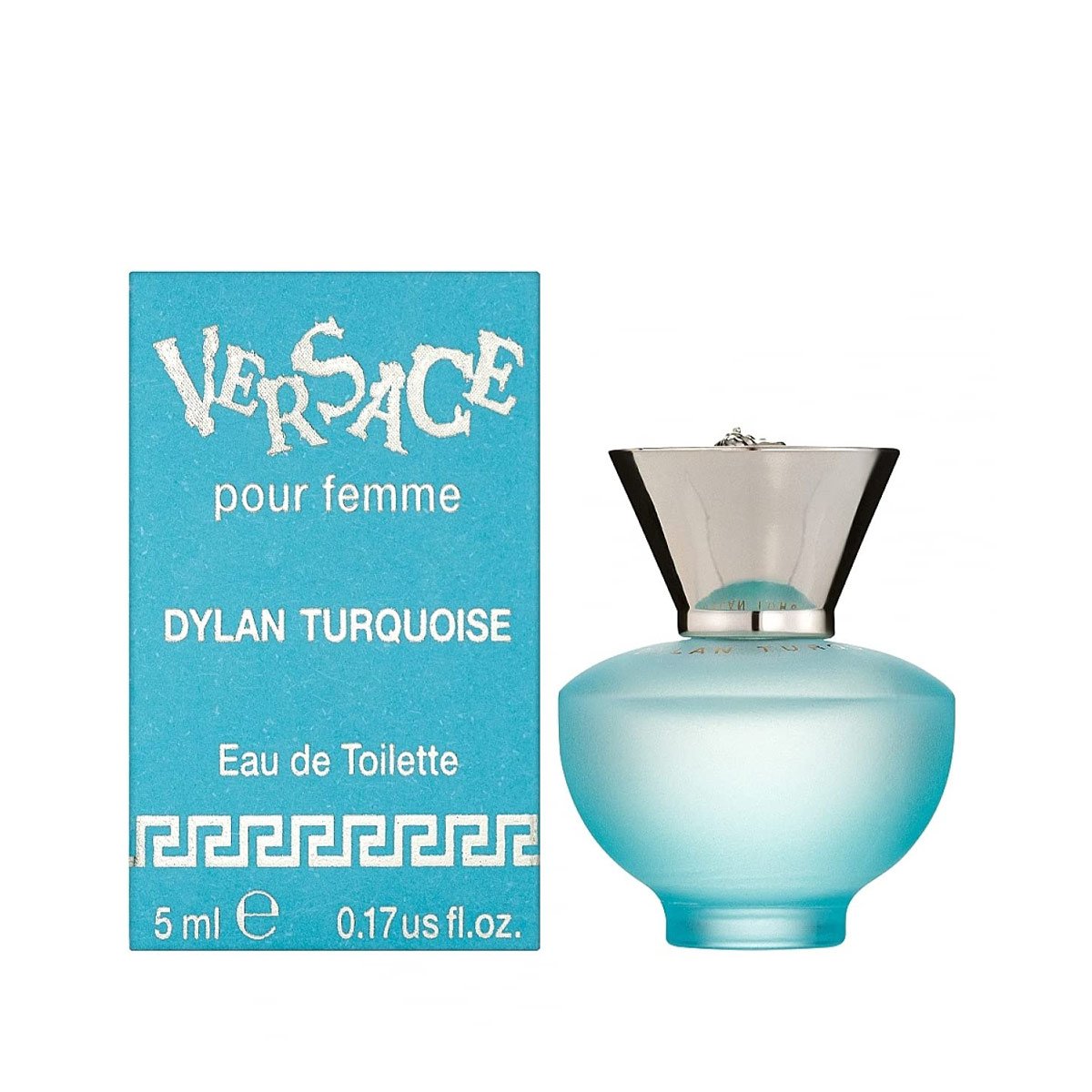 Versace Dylan Turquoise Eau DeToilette Mini Splash Women's Perfume 0.17  oz/5ml