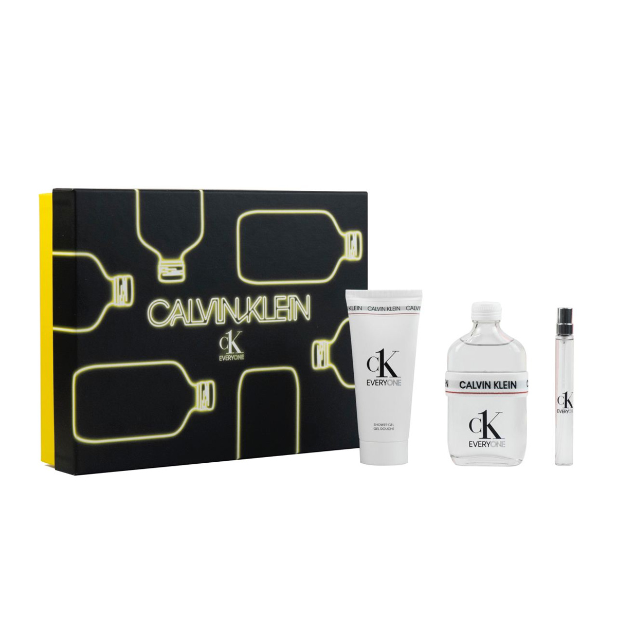 Gift Set Calvin Klein CK Everyone 3pcs ( EDT 100ml & EDT 10ml & Shower Gel  100ml ) Unisex