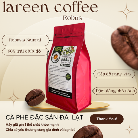 Robus 1000g - Cà phê rang nguyên hạt
