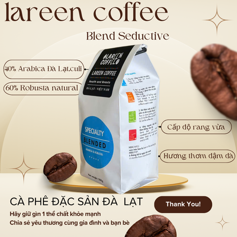 Blended Seductive 500g - cà phê rang  nguyên hạt.