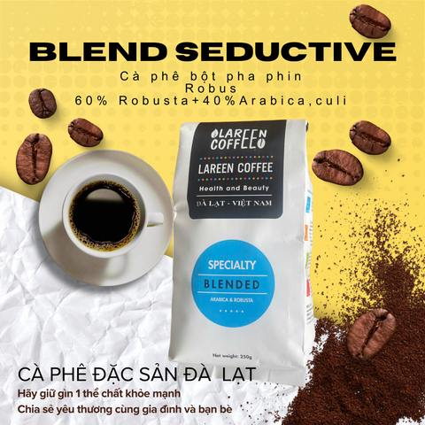 Blended Seductive 250g - Cà phê rang xay bột.