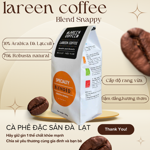 Blended Snappy 500g -Cà phê rang nguyên hạt.