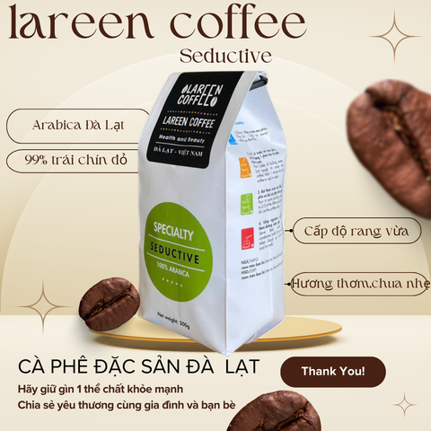 Seductive 500g - Cà phê rang nguyên hạt.