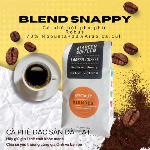 Blended Snappy 250g - Cà phê rang xay bột.