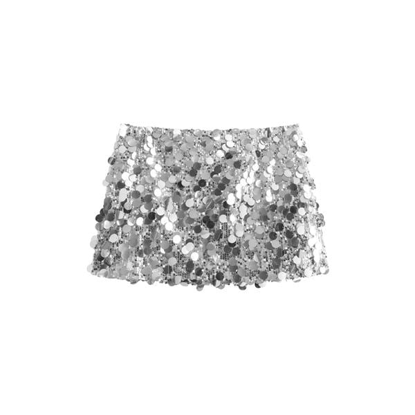  Chân váy kim sa bản lớn cạp thấp tôn dáng Lunar - Killsystem 