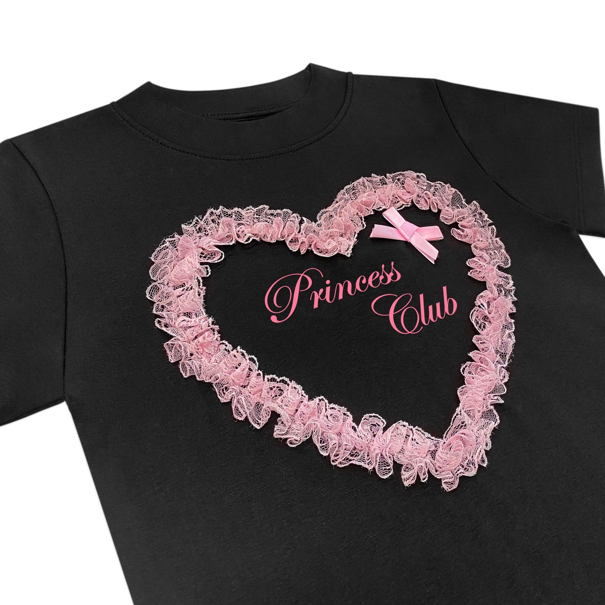  Áo thun baby tee trái tim phối ren Killsystem chất thun co giãn l Princess club 