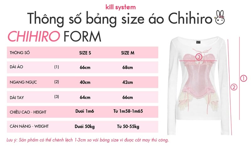  Áo thun tay dài xuyên thấu Chihiro - Killsystem 