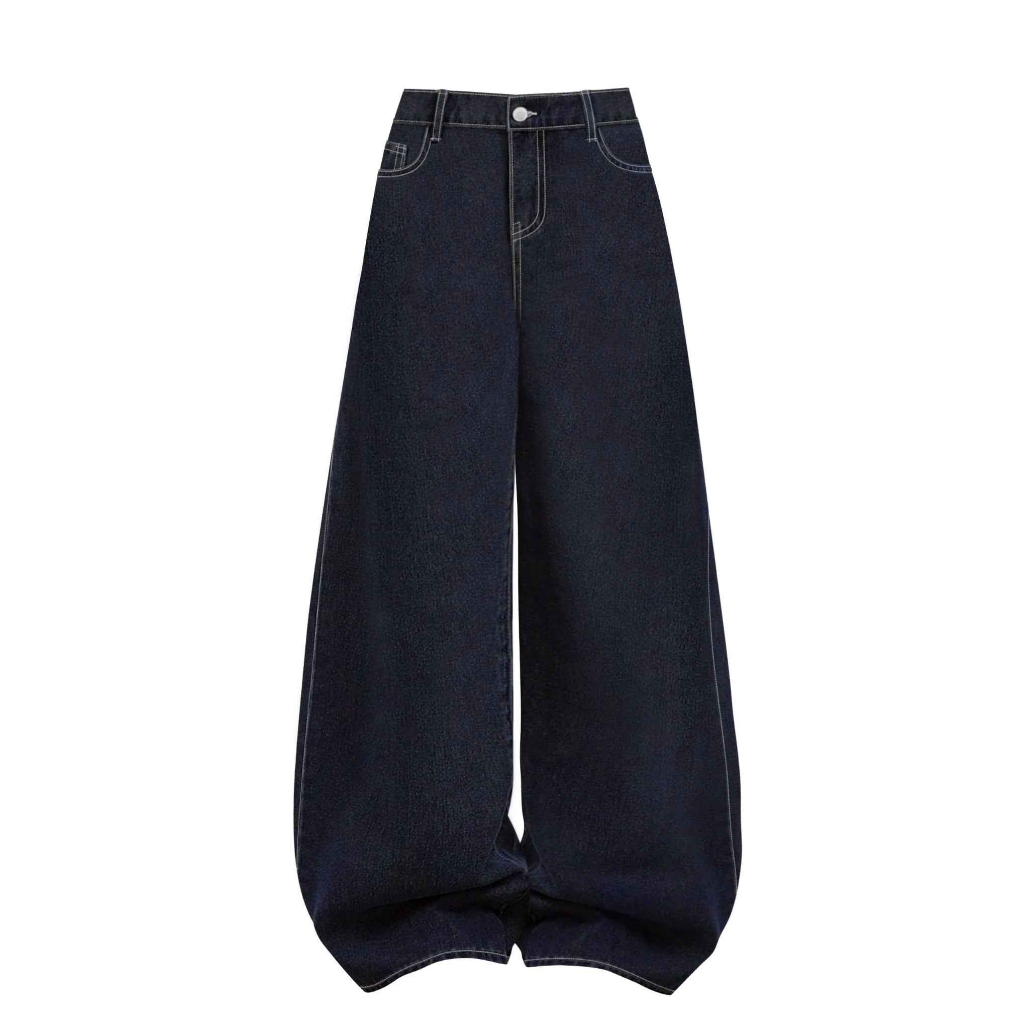  Quần Jeans nữ wash ống rộng Mountain - KILL SYSTEM 