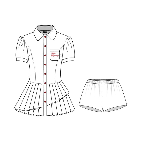  Đầm thiết kế Yeri dáng ngắn xếp ly vạt chéo kèm quần bảo hộ - KILL SYSTEM 