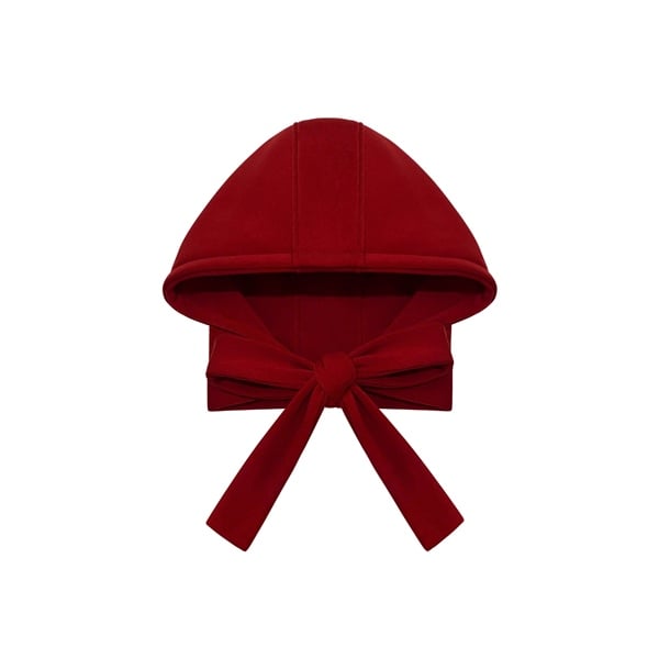  Mũ trùm đầu nỉ JINGLE JOY thắt nơ 