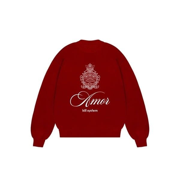  Áo sweater nỉ bông Amor form boxy 