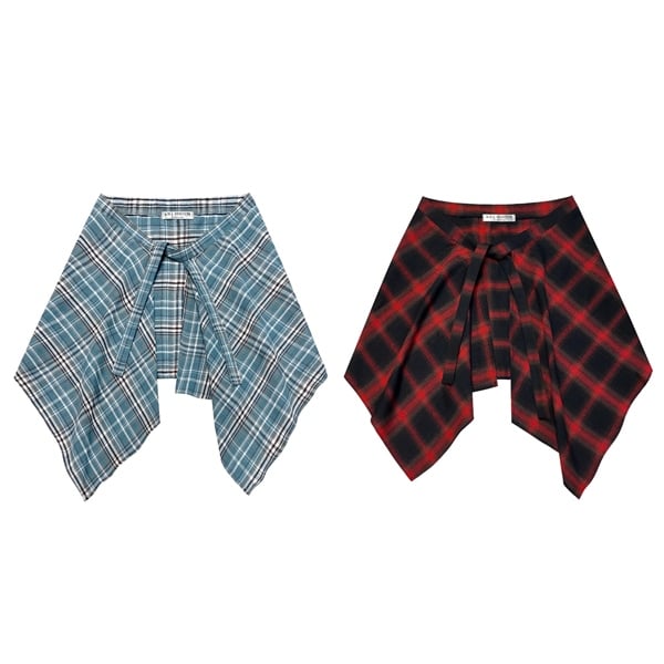  Phụ kiện PLAID SKIRT họa tiết caro mix layer cá tính năng động  - 
