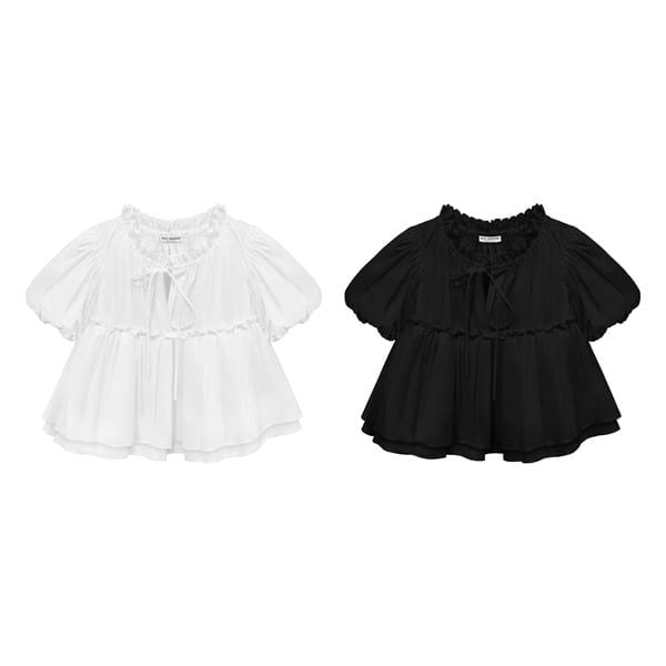 Áo baby doll tay phồng Sakura 