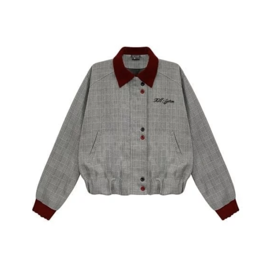  Áo khoác bomber kẻ sọc Charlotte PREMIUM 