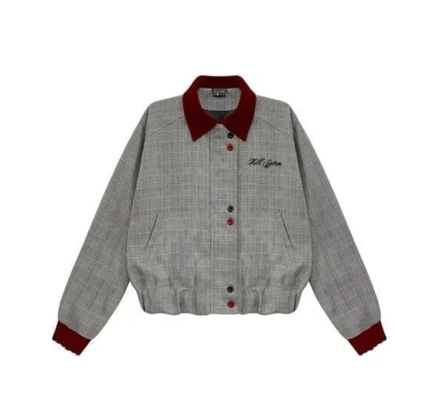  Áo khoác bomber kẻ sọc Charlotte PREMIUM 