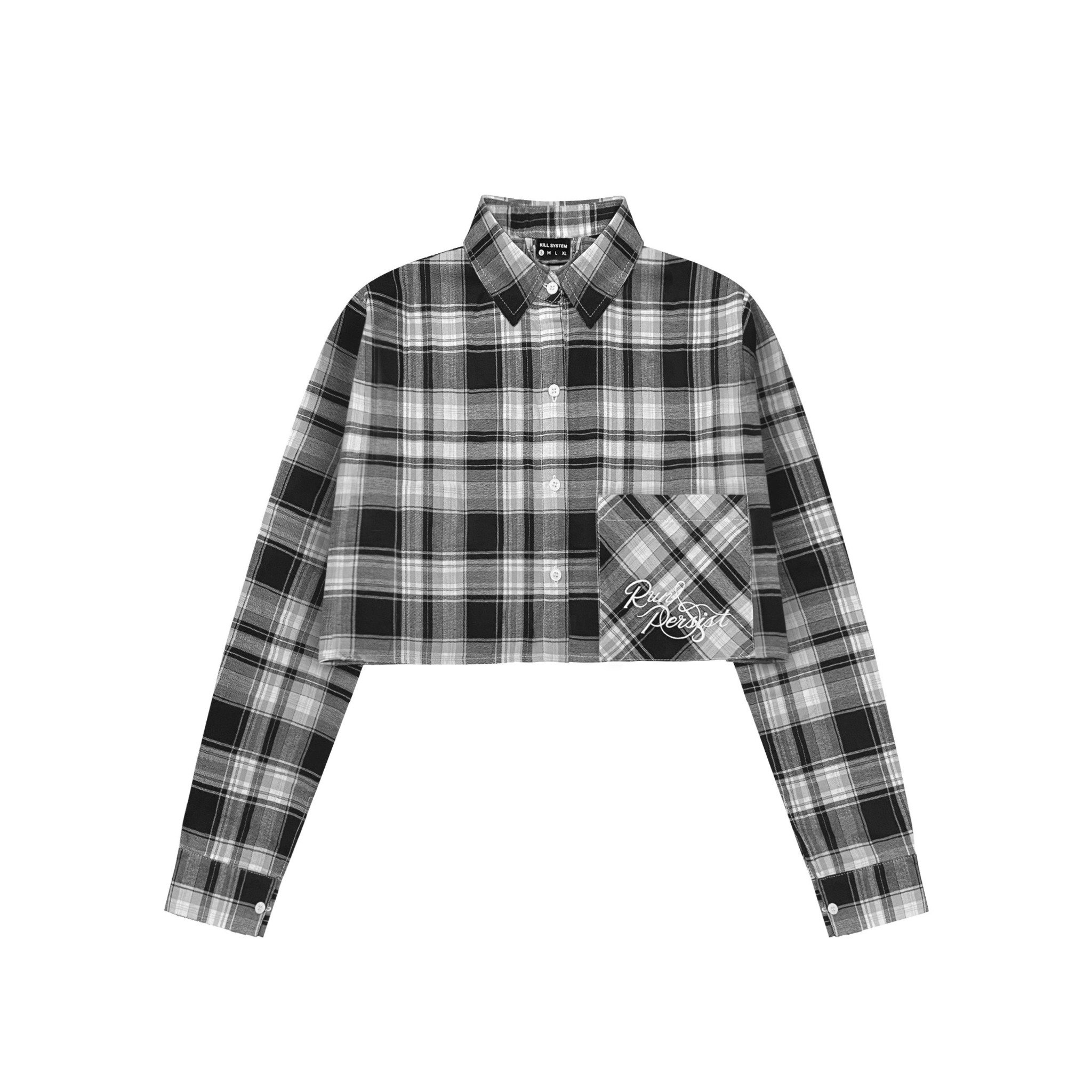  Áo sơ mi croptop flannel Kumi Kumi Kill System 