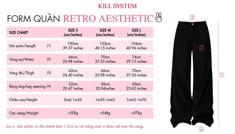  Quần jeans ống suông thêu túi RETRO AESTHETIC - KILLSYSTEM 