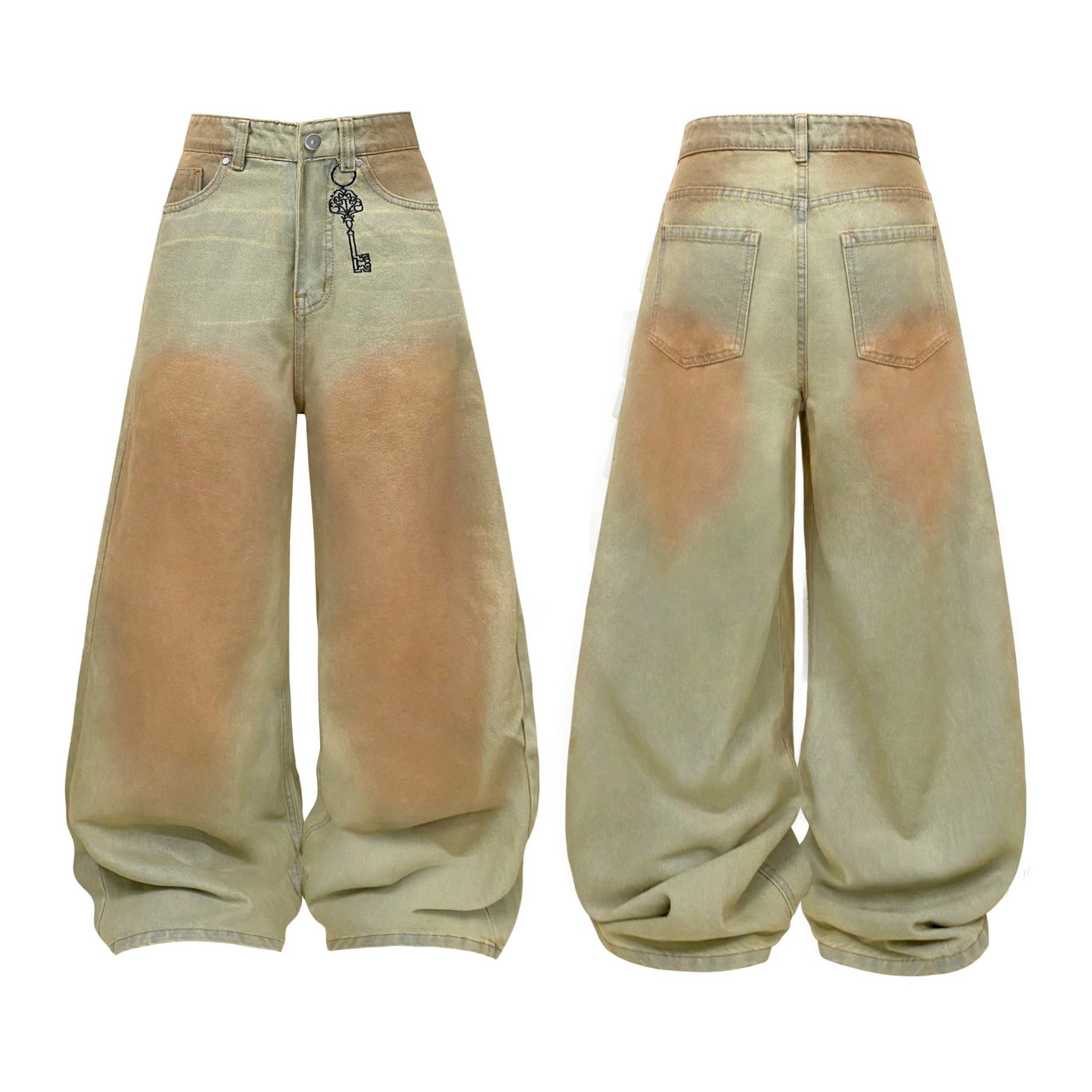  Quần Jeans wash ống rộng KEY CHANGER - KILLSYSTEM 