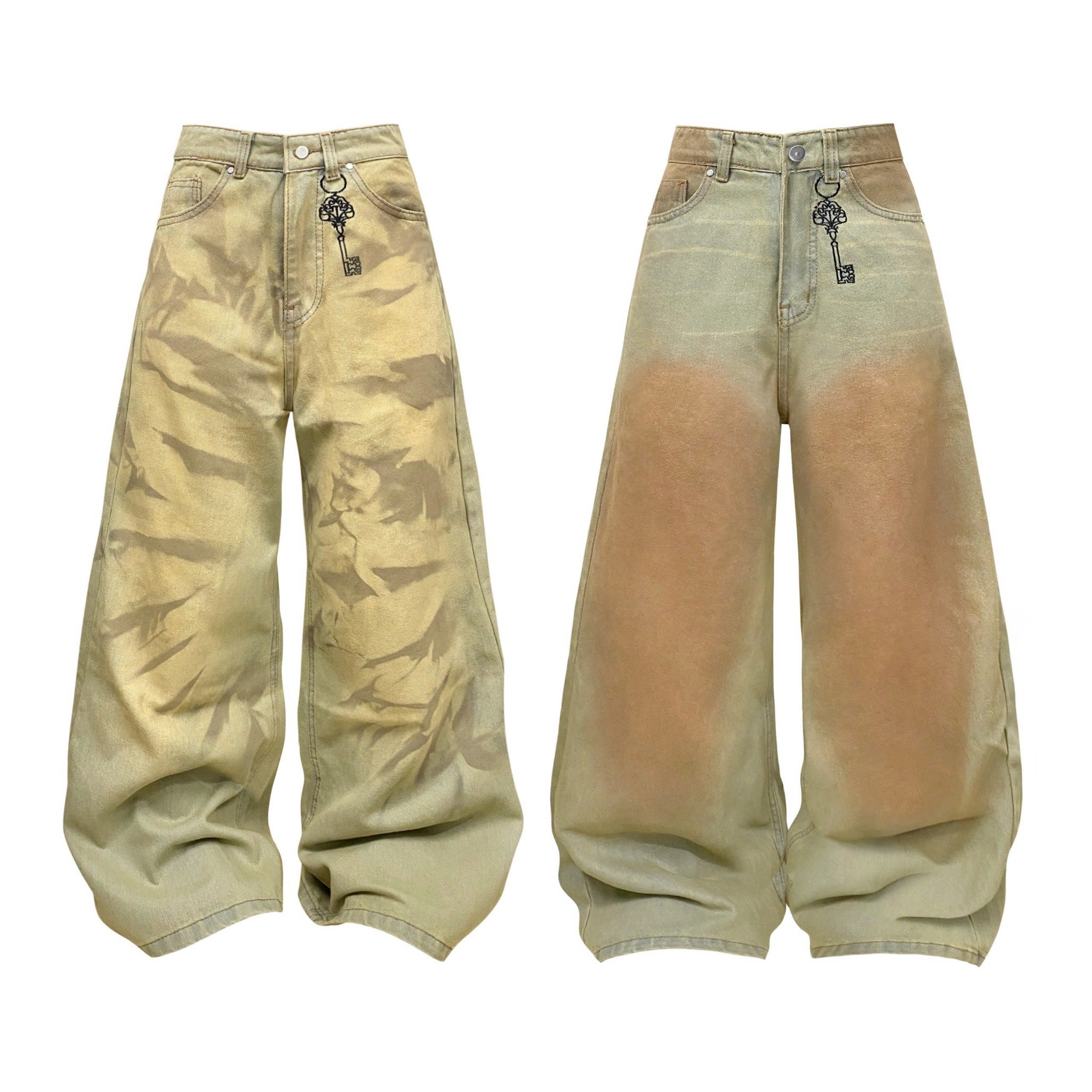  Quần Jeans wash ống rộng KEY CHANGER - KILLSYSTEM 