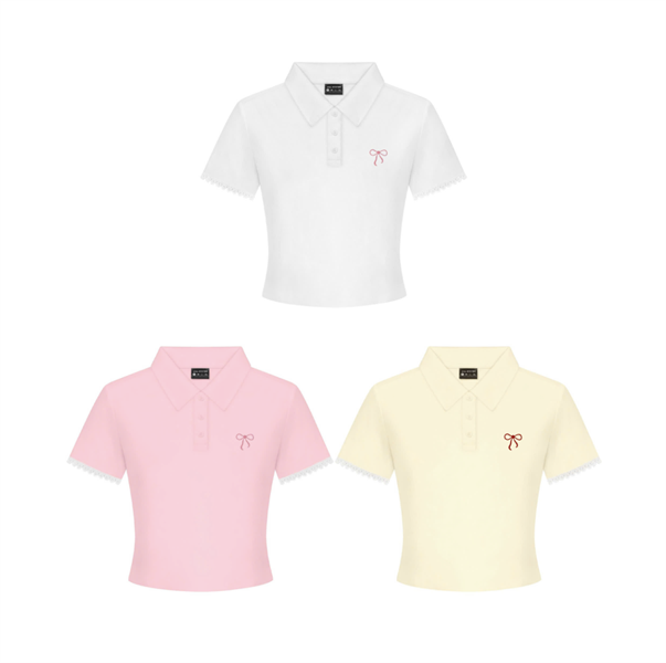  Áo thun Polo Milk Love thêu hình nơ - Killsystem 
