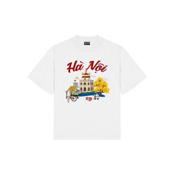  Áo thun Du Lịch Hà Nội form oversize 