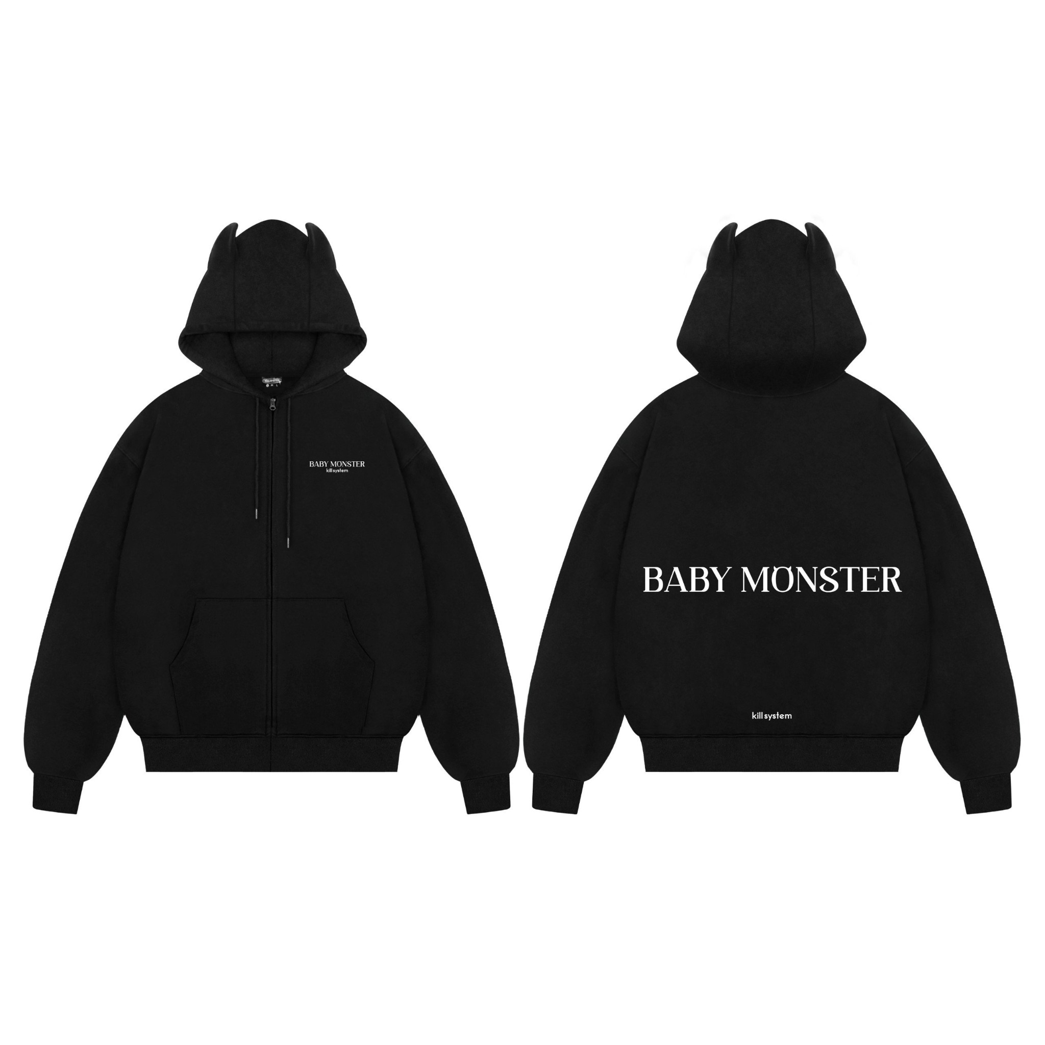  Áo khoác Kill System Hoodie zip Monster 