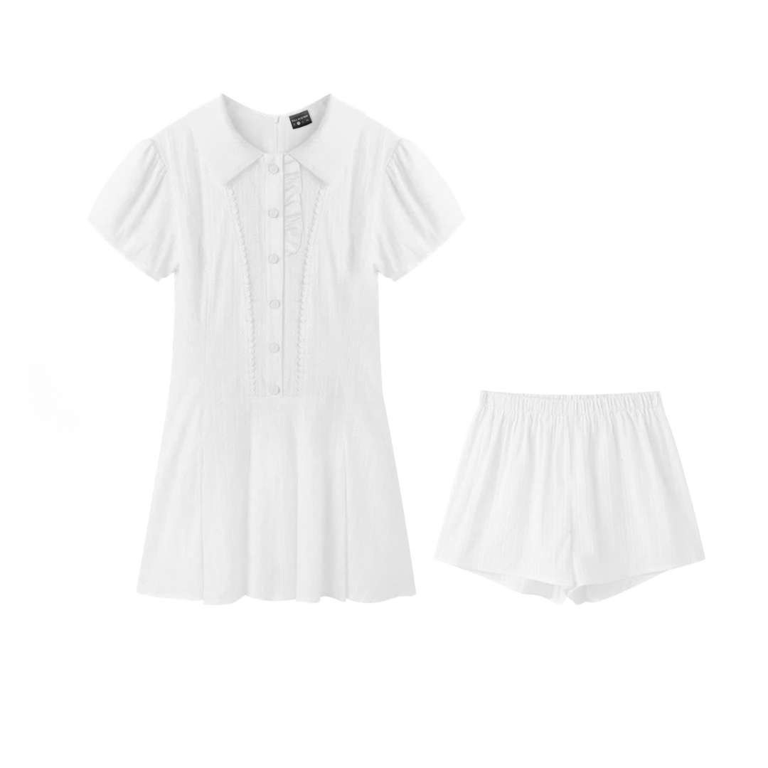  Đầm thiết kế dáng ngắn kèm quần bảo hộ Karina 