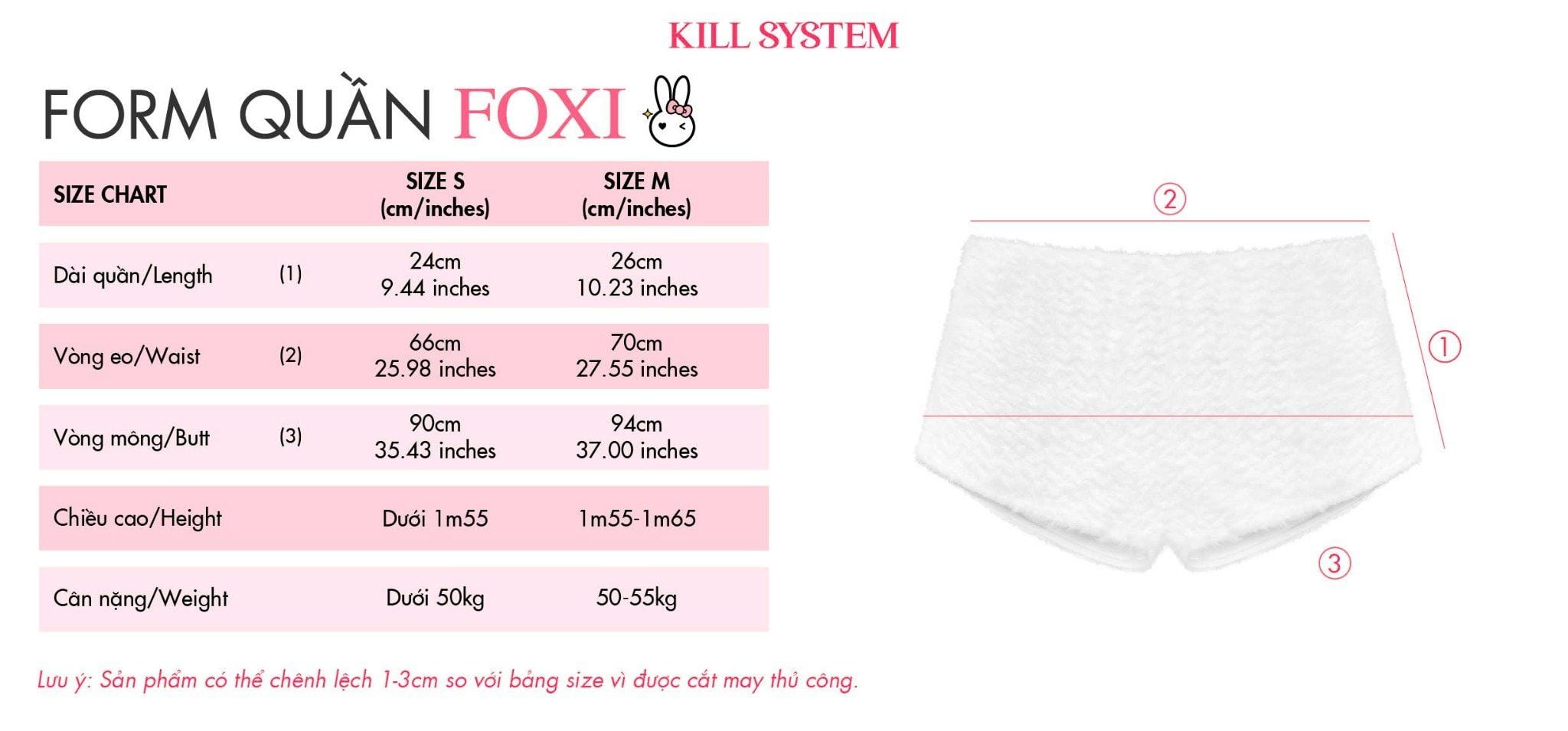  Quần short nữ FOXI lông cáo mềm mịn 