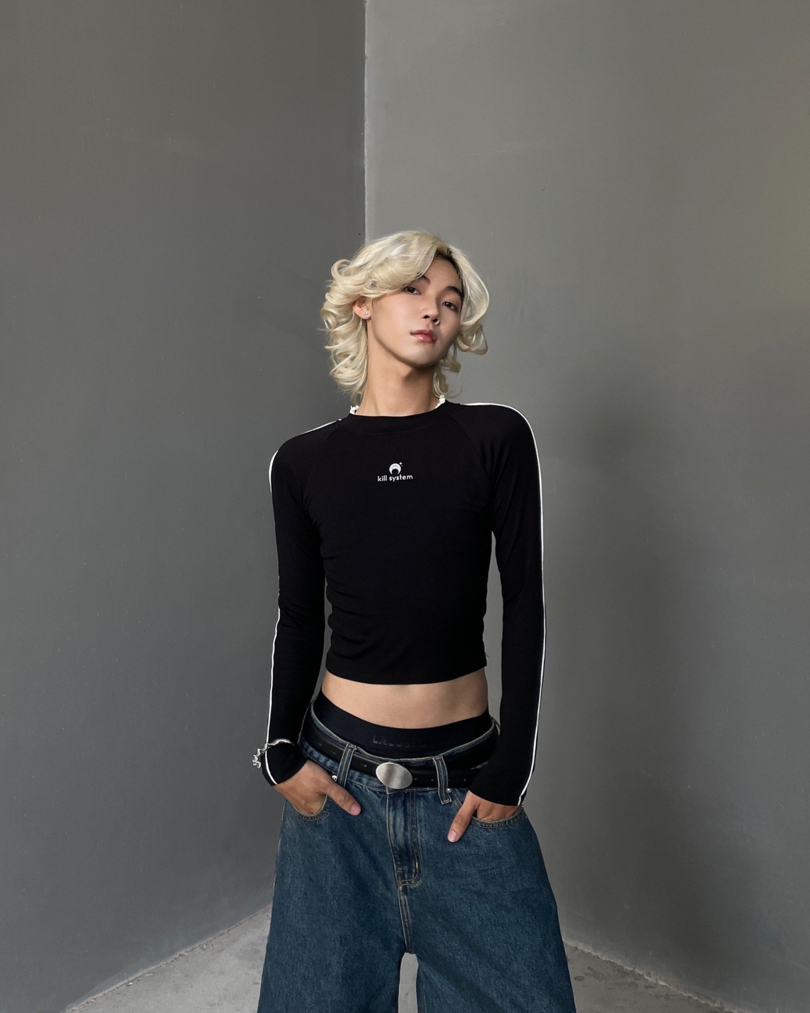  Áo thun tay dài Irina Slim Fit T-Shirt Kill System 