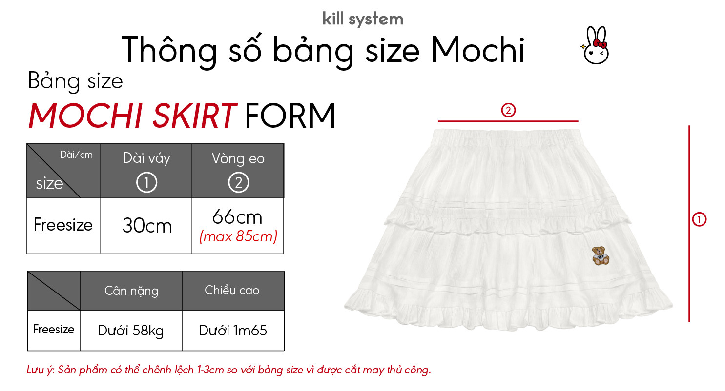  Chân váy ngắn Kill System Mochi Kill System 