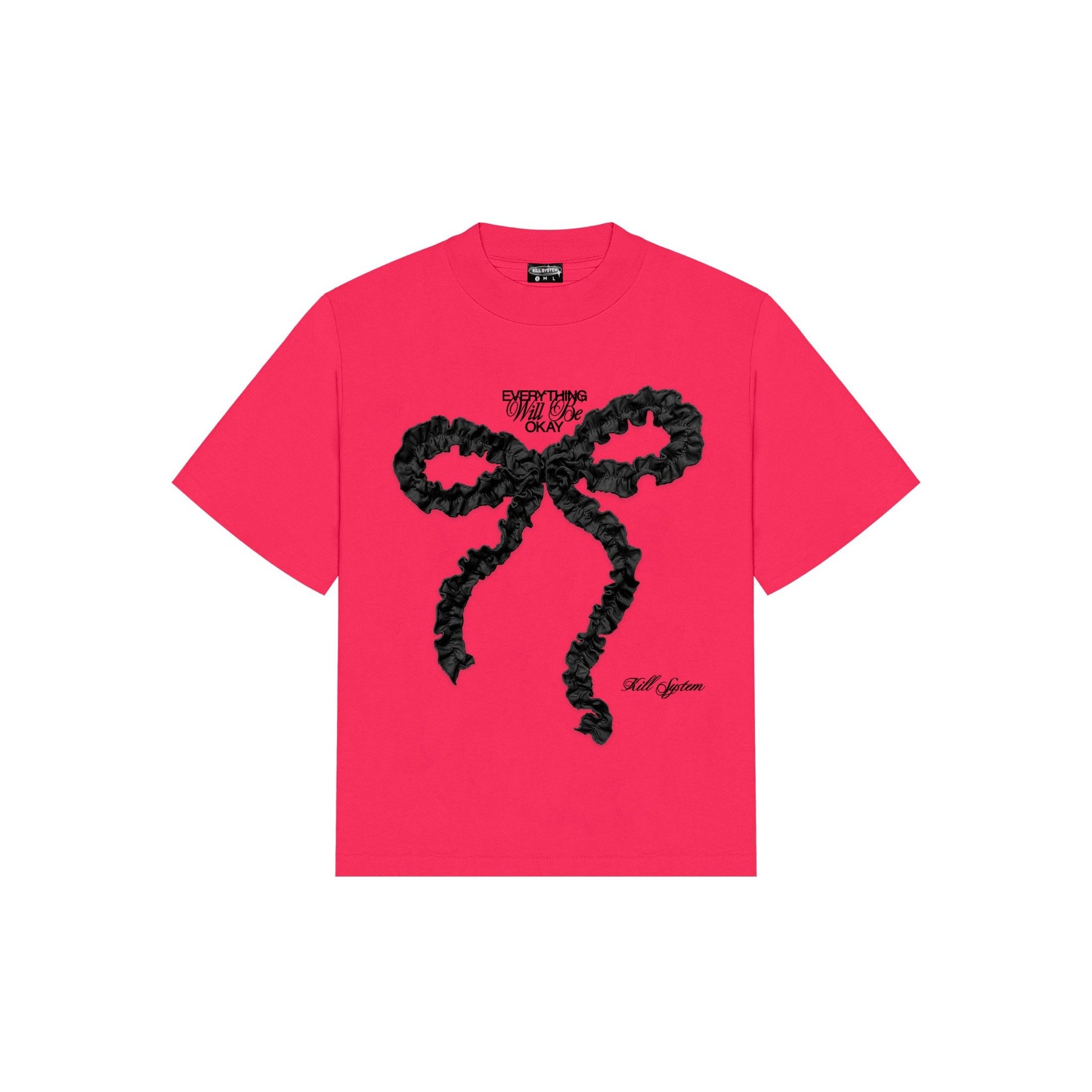  Áo thun oversize nơ OKAY Kill System 