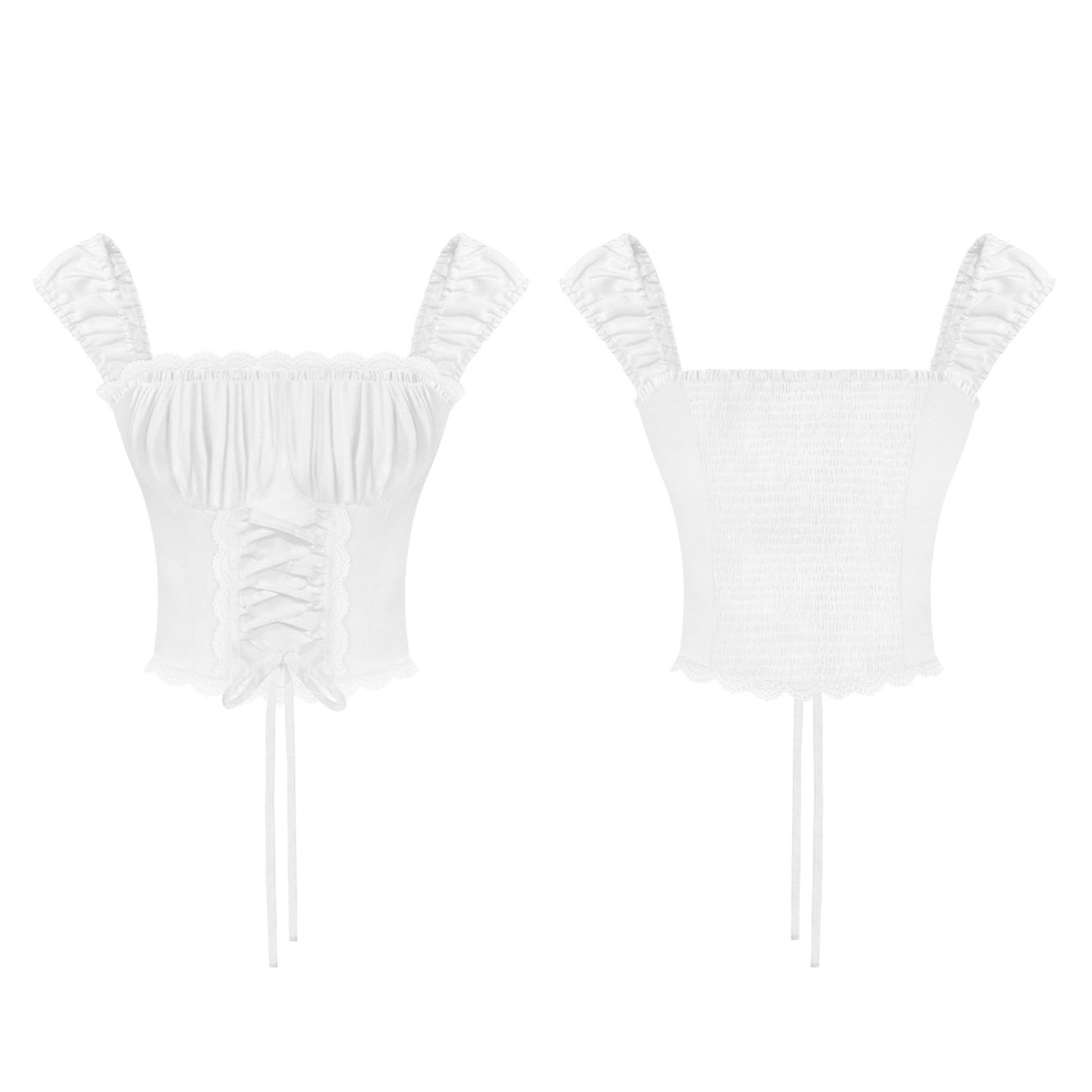  Áo Croptop trễ vai Rita đan dây Killsystem 