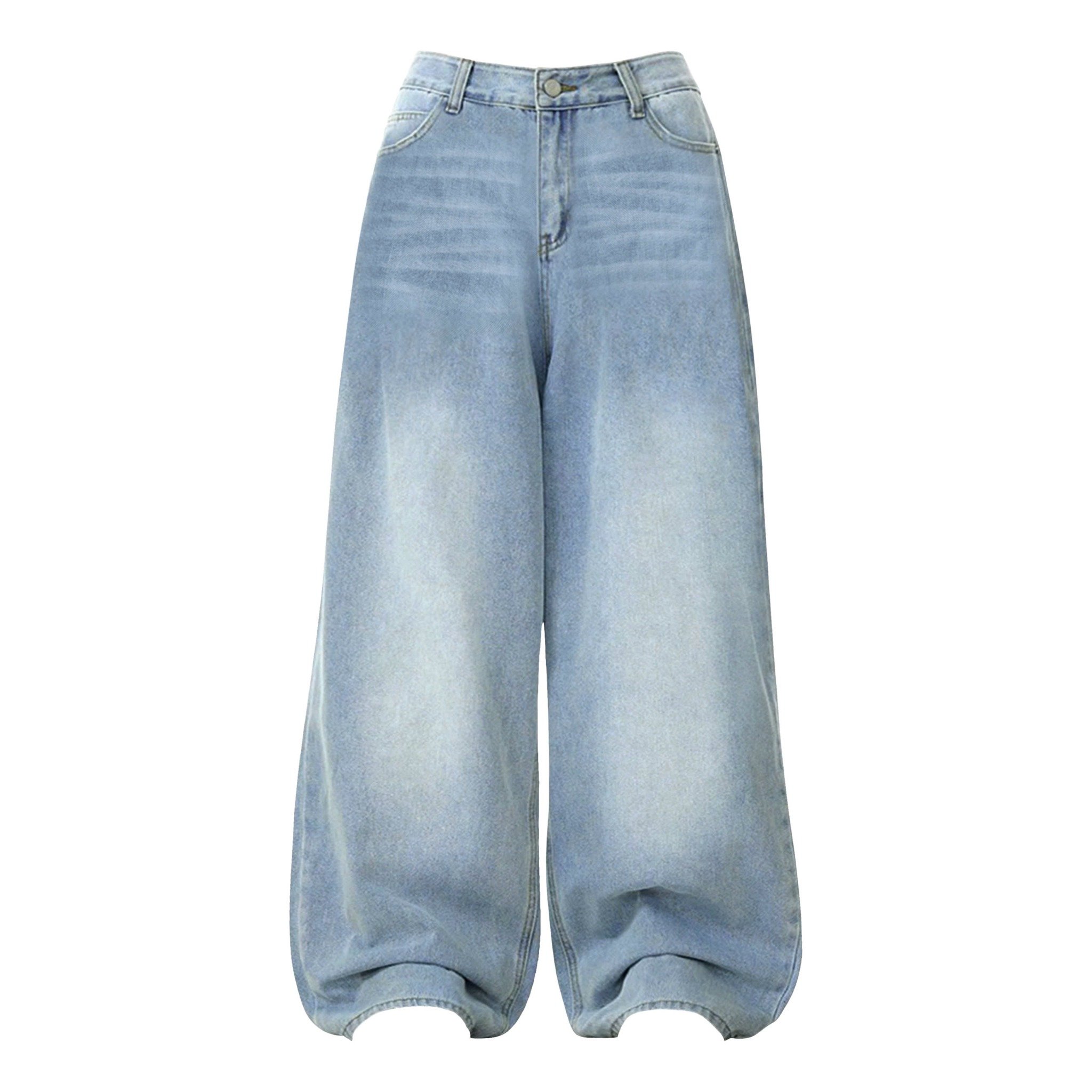  Quần Jeans nữ wash ống rộng New Jean 