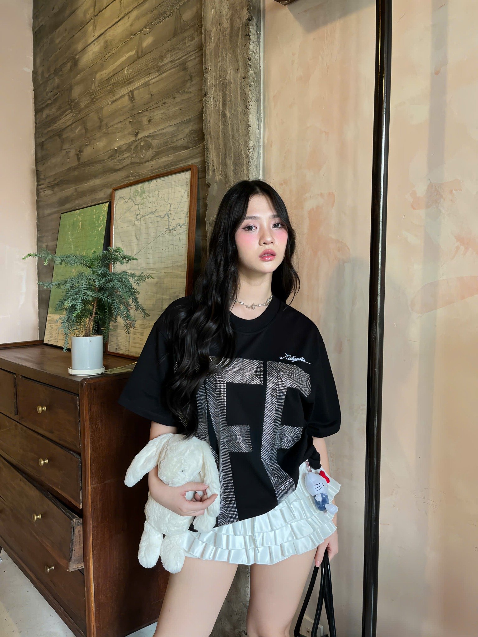  Quần váy caro xếp tầng Sycamore Kill System 