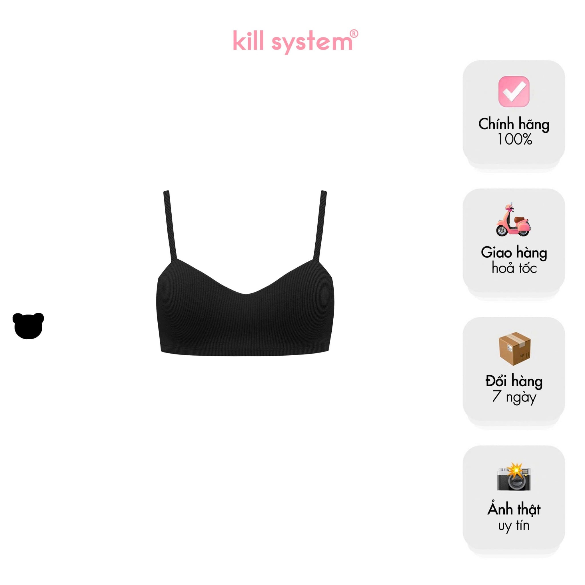  Áo hai dây ôm body có mút ngực Daddy's 