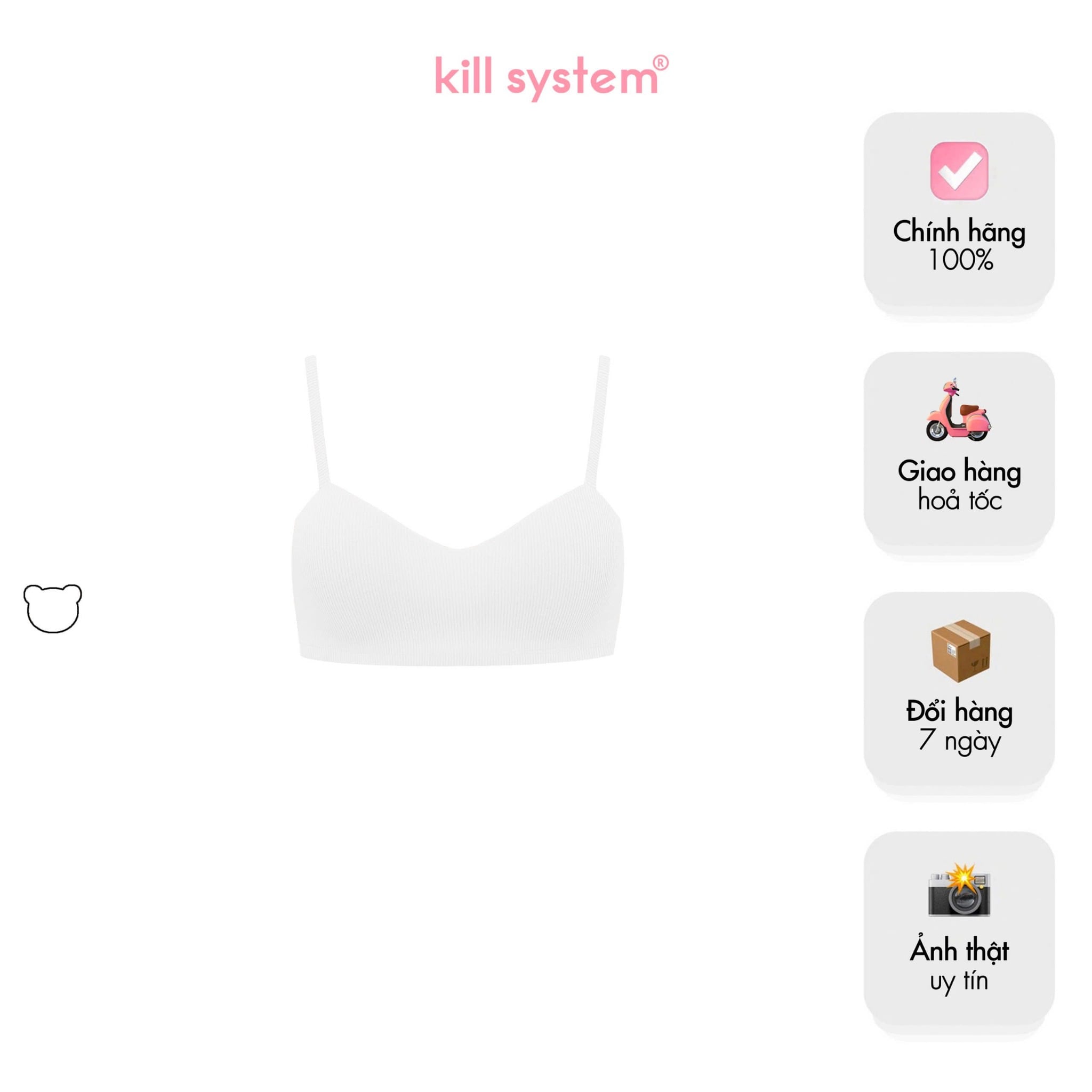  Áo hai dây ôm body có mút ngực Daddy's 