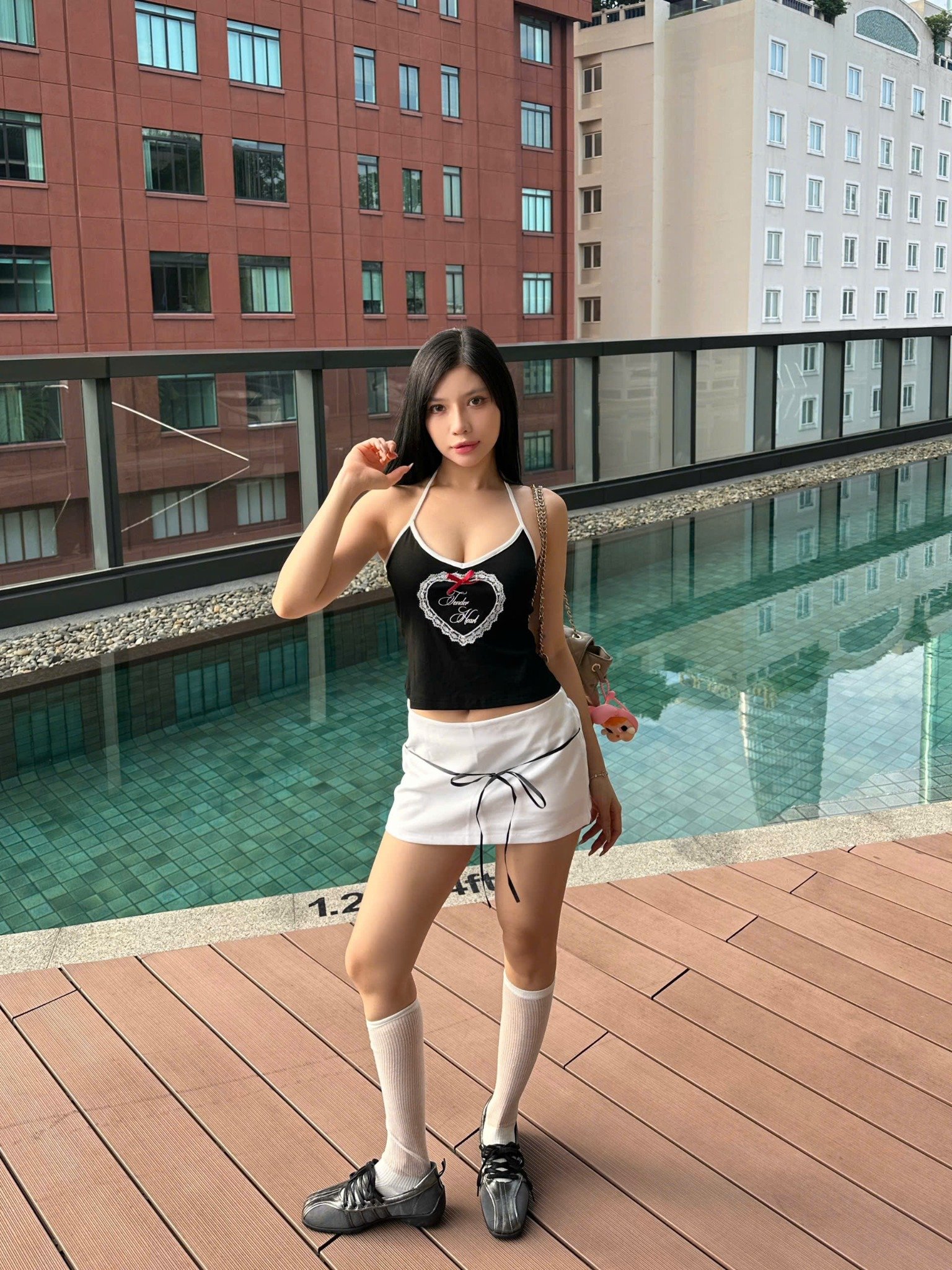  Áo yếm trái tim viền ren Yoko - Killsystem 
