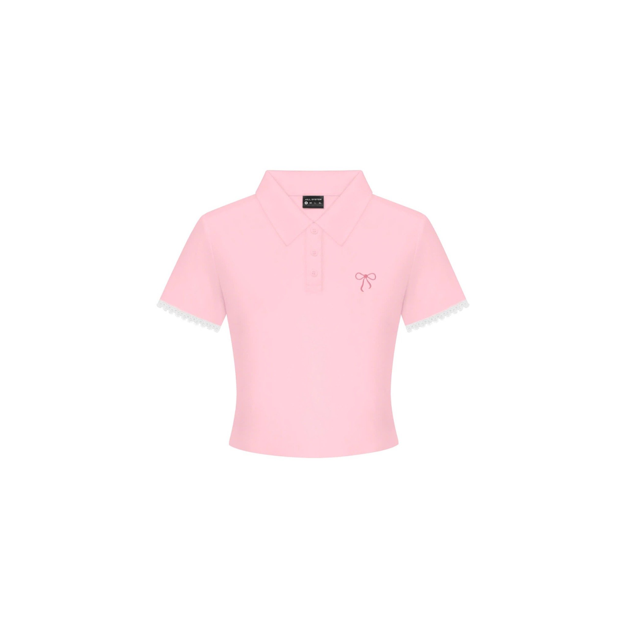  Áo thun Polo Milk Love thêu hình nơ - Killsystem 