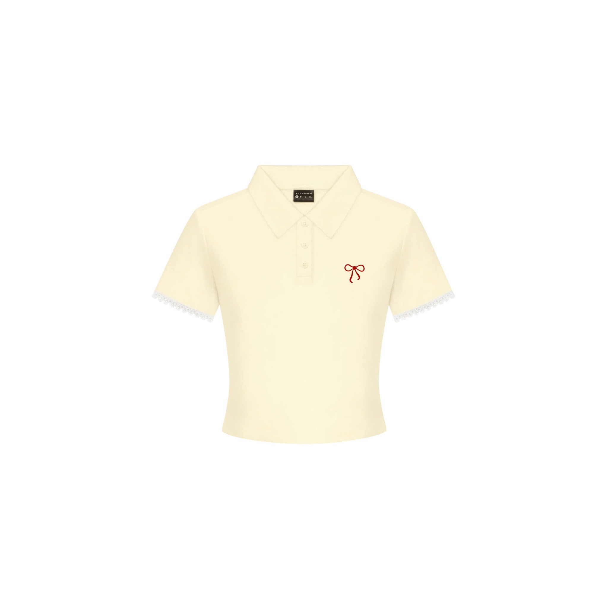  Áo thun Polo Milk Love thêu hình nơ - Killsystem 