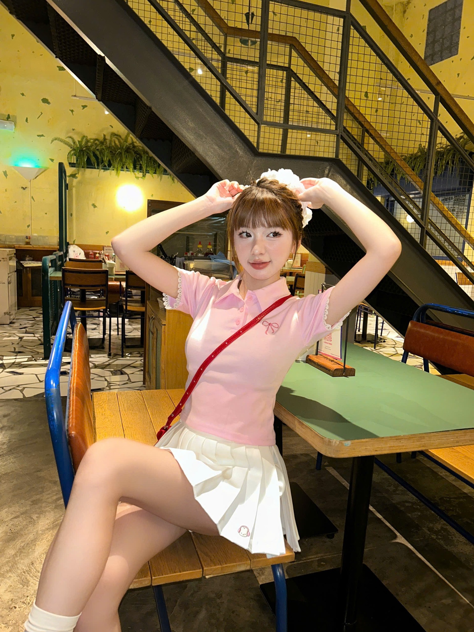  Áo thun Polo Milk Love thêu hình nơ - Killsystem 