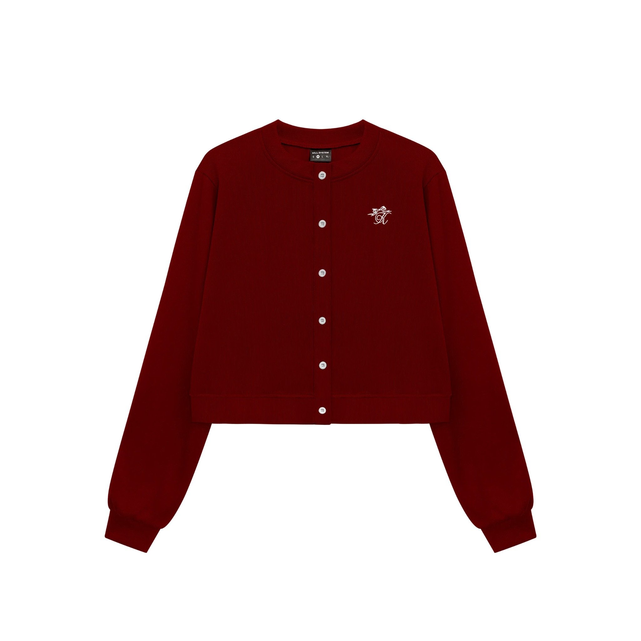  Áo cardigan tay dài vải thun gân Yanggg 