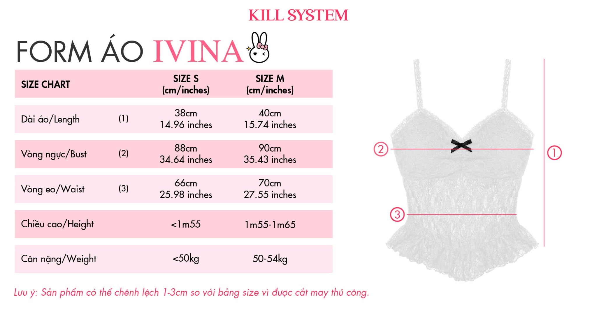  Áo 2 dây IVINA ren xuyên thấu thắt nơ ôm  - KILL SYSTEM 