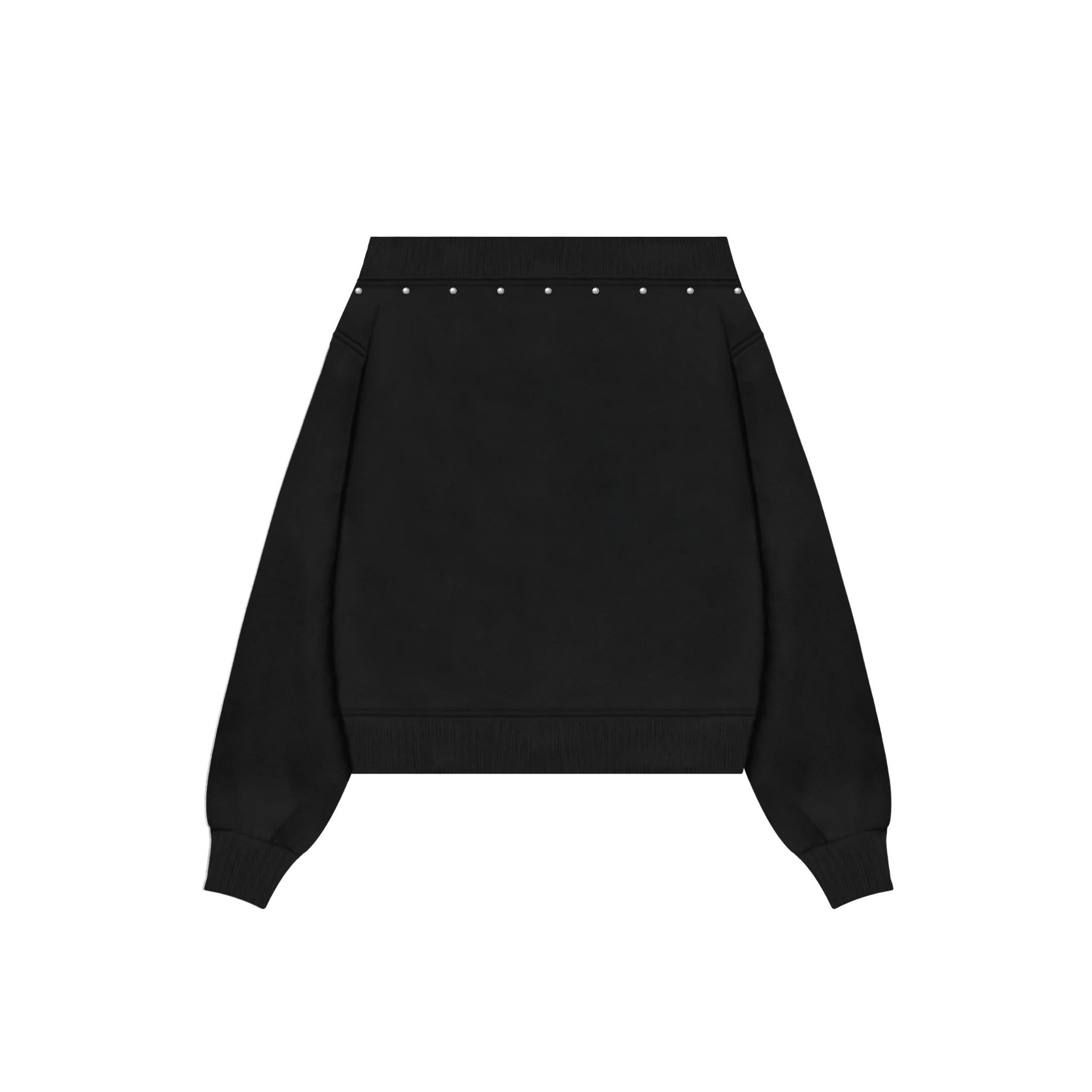  Áo sweater trễ vai đinh tán tay dài LISA 