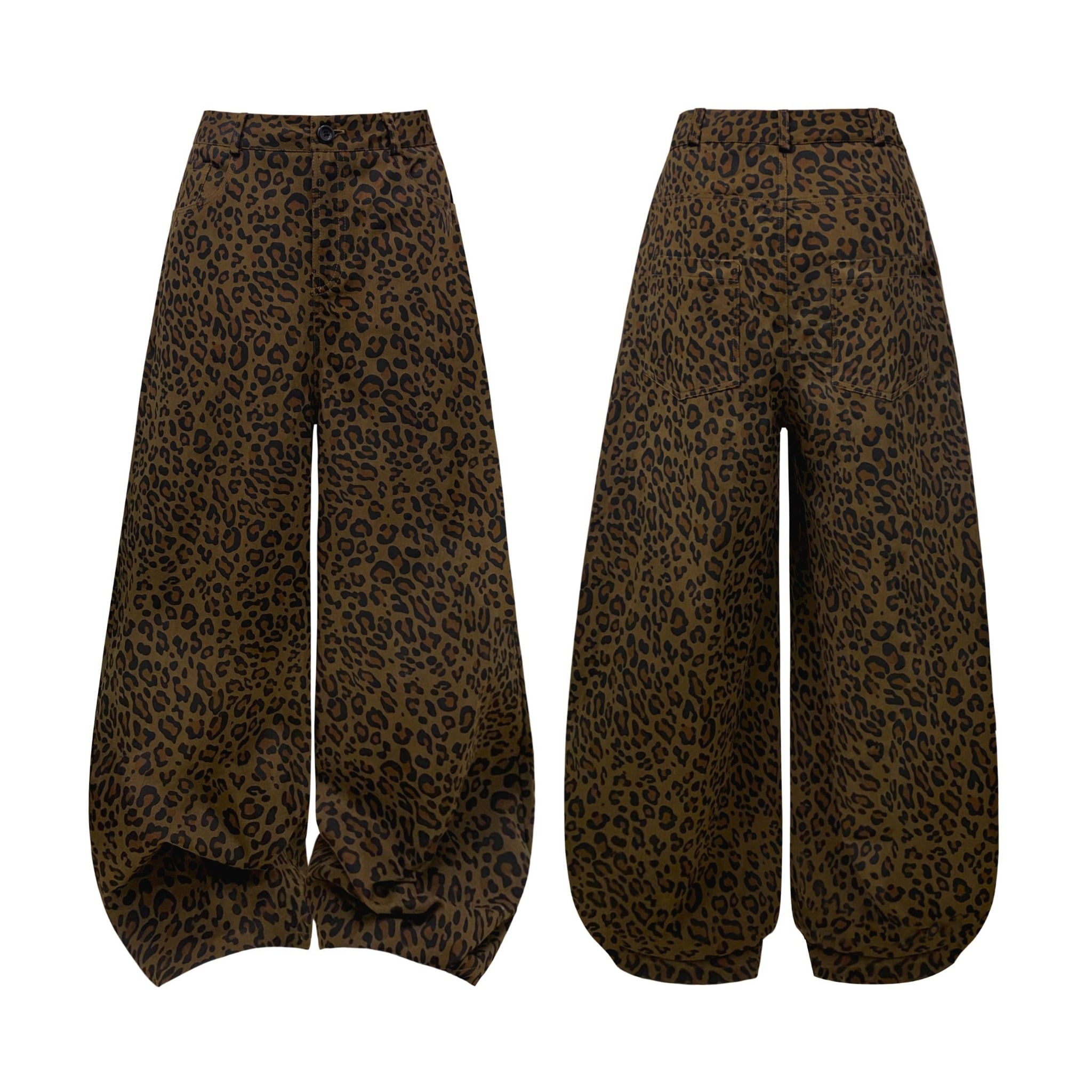  Quần dài da beo SoHo kaki ống rộng Kill System 