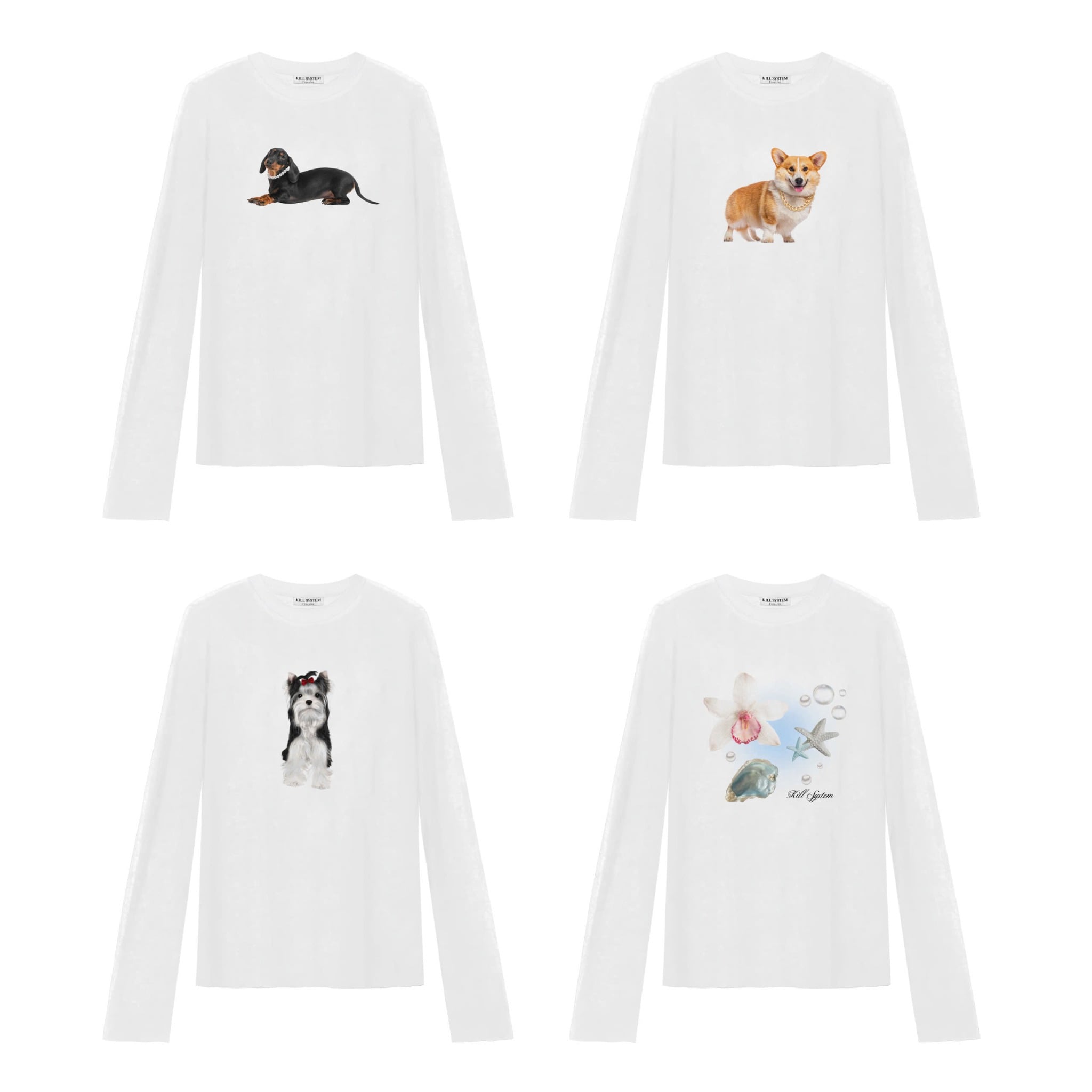  Áo thun nữ mỏng nhẹ xuyên thấu tay dài EUNBEE - KILL SYSTEM 